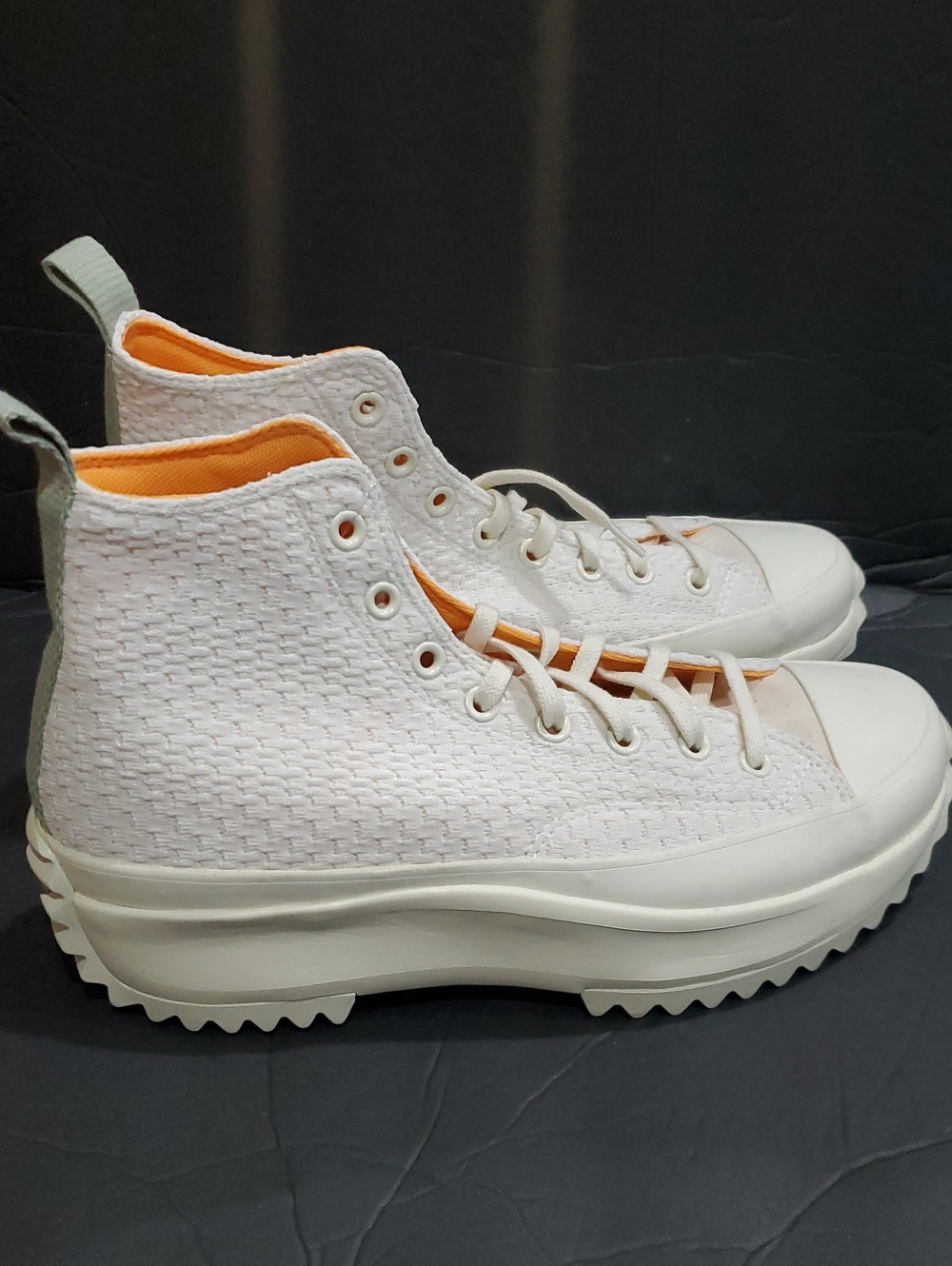 Converse Run Star Hike knit upper rugged lug sole platform sneakers size 11.5
